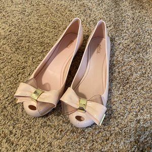 Melissa pink bow shoes
